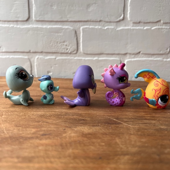 LPS littlest pet shop LOT aquatic creatures 5 pcs. - Picture 4 of 7